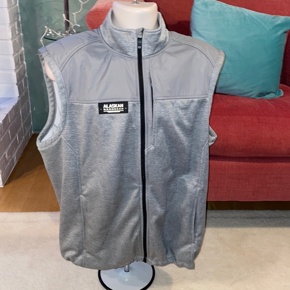 🥶NWOT Alaskan Hardgear by Duluth Trading Co. King Crab Fleece Fishing Vest - Picture 2 of 8